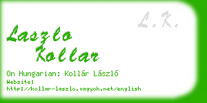 laszlo kollar business card